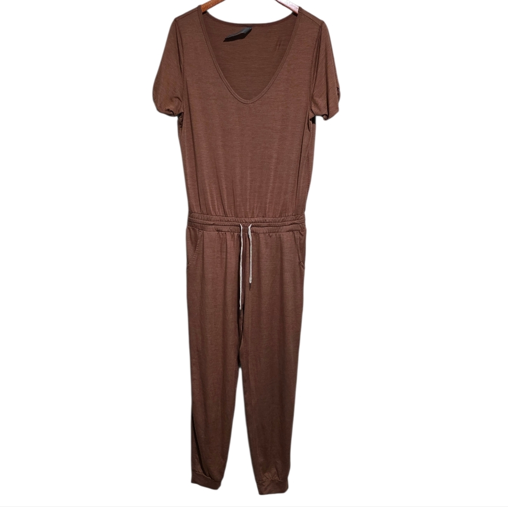 Vuori All Day Jumpsuit in Terracotta Heather Size Medium